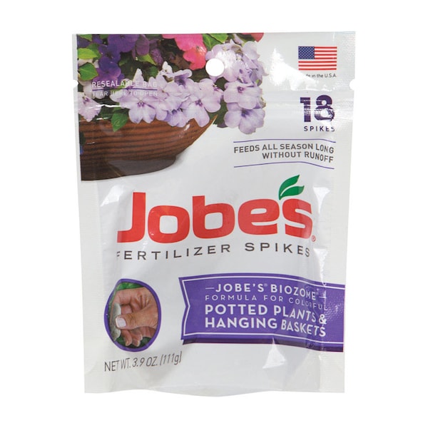 Jobes Jobe's Potted Plants & Hanging Baskets 8-9-12 Plant Fertilizer 18 pk 6105 - main